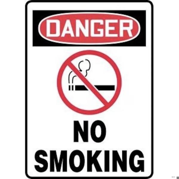 Accuform OSHA DANGER SMOKING CONTROL SIGN NO MTDX020XL MTDX020XL - main